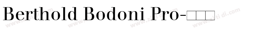 Berthold Bodoni Pro字体转换